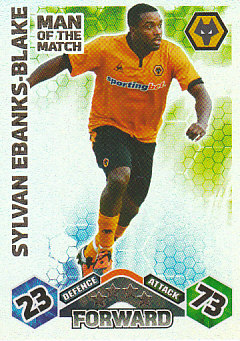 Sylvan Ebanks-Blake Wolverhampton Wanderers 2009/10 Topps Match Attax Man of the Match #421